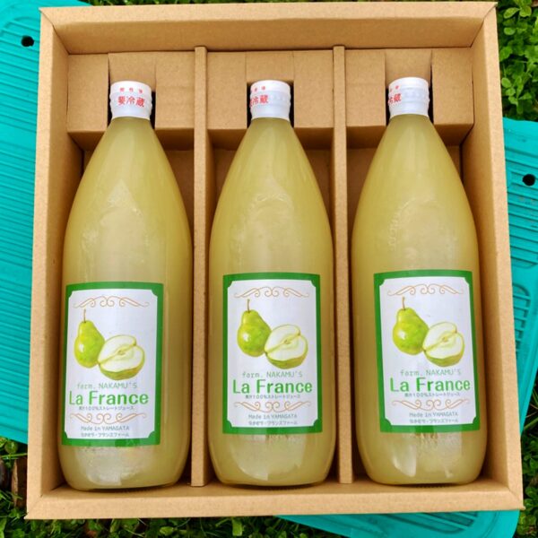濃厚！ラ・フランス100％ジュース【1000ml3本】